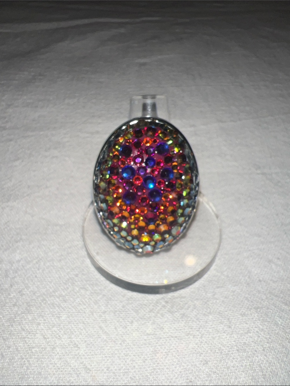 Tarina Tarantino Multicolor Crystal Dome Cocktail Ring - Picture 1 of 1
